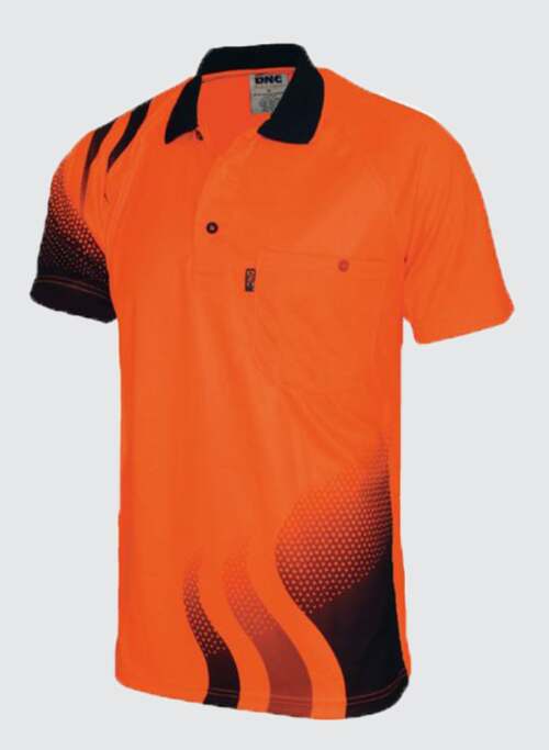 3563 Wave HiVis Sublimated Polo