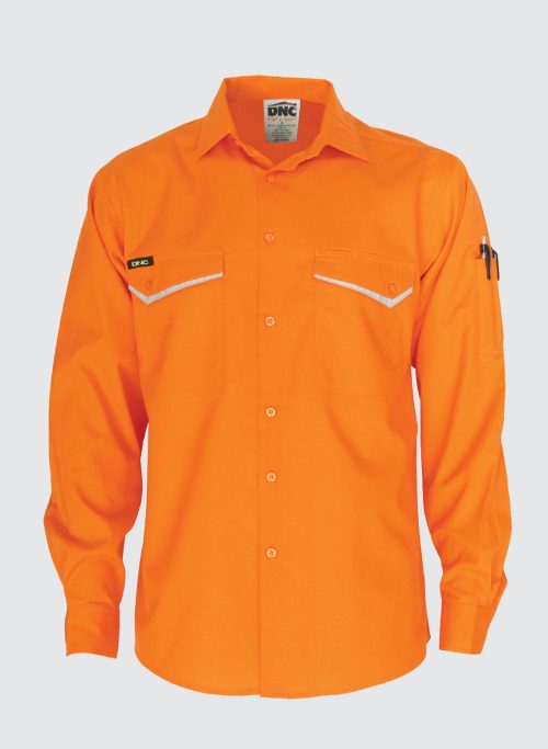 3584 HiVis RipStop Cotton Cool Shirt, L/S