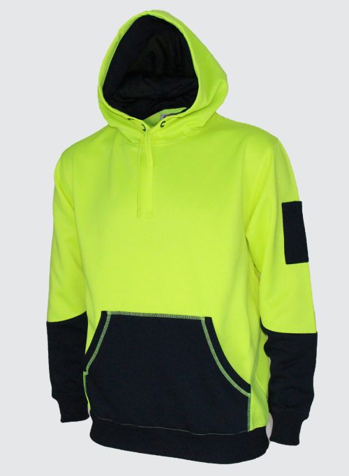 3721 Hivis 2 tone super fleecy hoodie