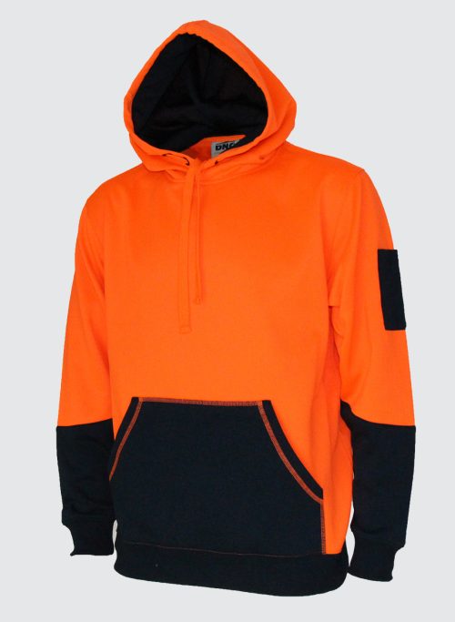 3721 Hivis 2 tone super fleecy hoodie