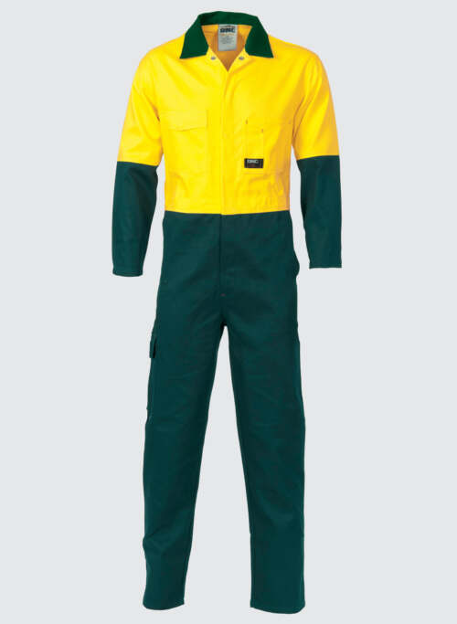 3851 HiVis Two Tone Cott on Coverall