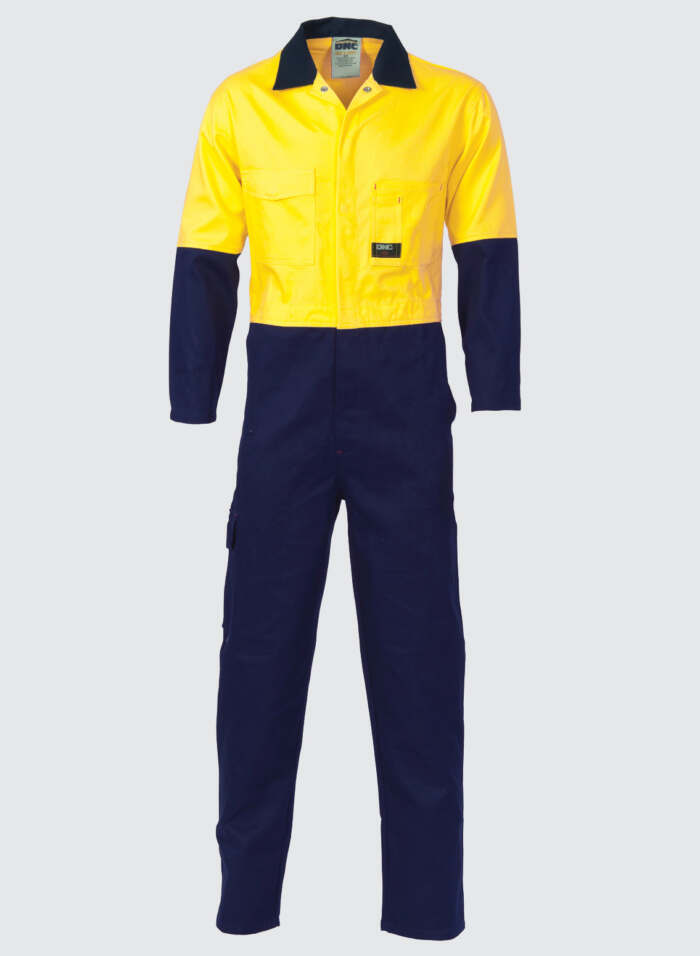 3851 HiVis Two Tone Cott on Coverall