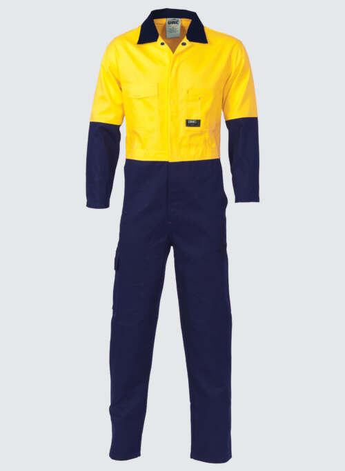 3852 HiVis Cool-Breeze 2-Tone LightWeight Cotton Coverall