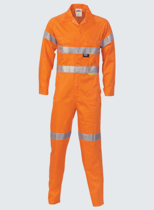 3854 HiVis Cotton Coverall with 3M R/Tape