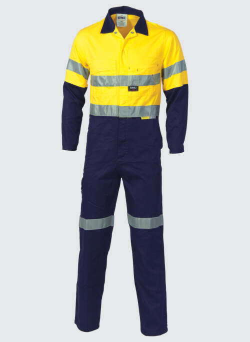 3855 HiVis Two Tone Cott on Coverall with 3M R/Tape