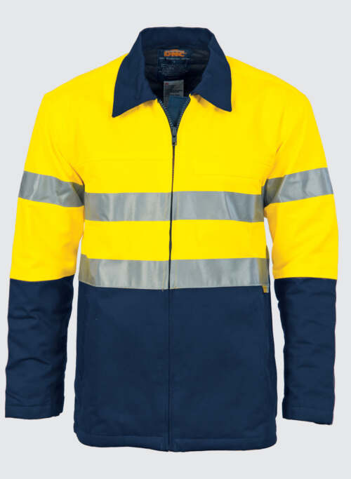 3858 HiVis Two Tone Protect or Drill Jacket with 3M R/ Tape