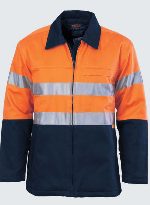 3858 HiVis Two Tone Protect or Drill Jacket with 3M R/ Tape