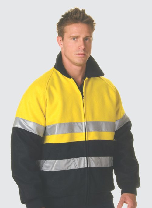 3859 HiVis Two Tone Bluey Bomb er Jacket with 3M R/Tape