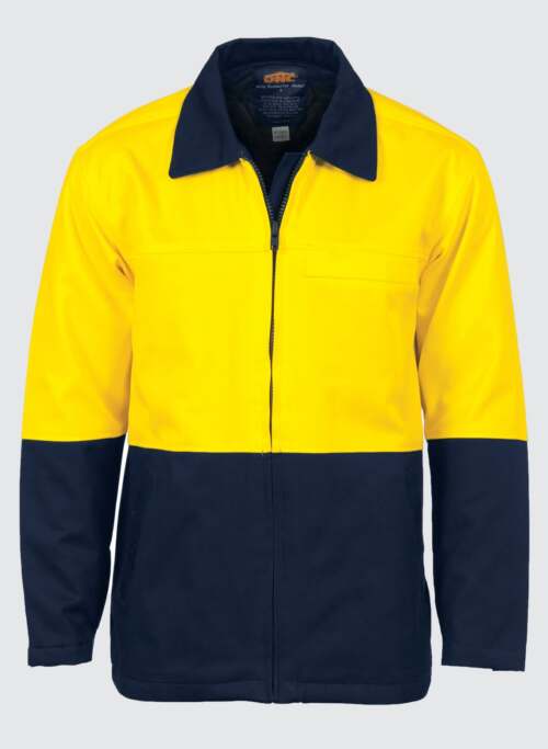 3868 HiVis Two Tone Protector Drill Jacket