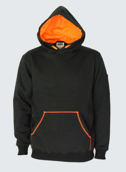 5423 Kangaroo pocket super brushed fleece hoodie