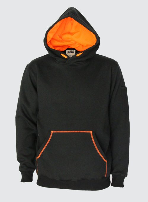 5423 Kangaroo pocket super brushed fleece hoodie