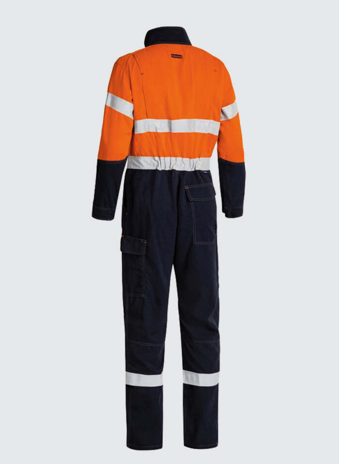 BC8086T TENCATE TECASAFE® PLUS TAPED 2 TONE HI VIS FR ENGINEERED VENTED COVERALL