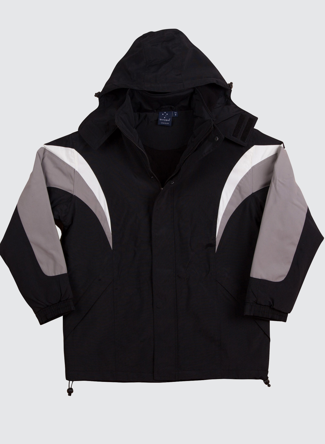 JK28 BATHURST Tri-colour Jacket With Hood Unisex