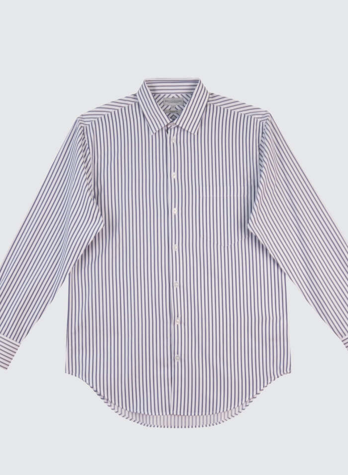 M7310L Men's Executive Sateen Stripe Long Sleeve Shirt