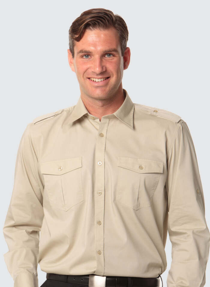 M7912 Men's Long Sleeve Military Shirt