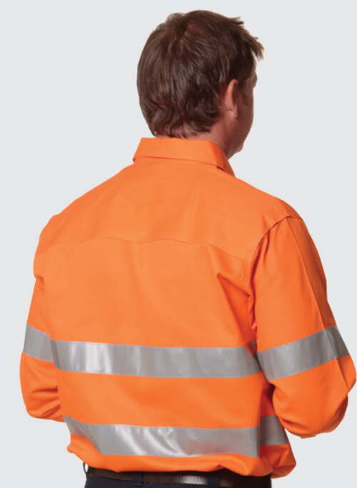 SW52 COTTON DRILL SAFETY SHIRT