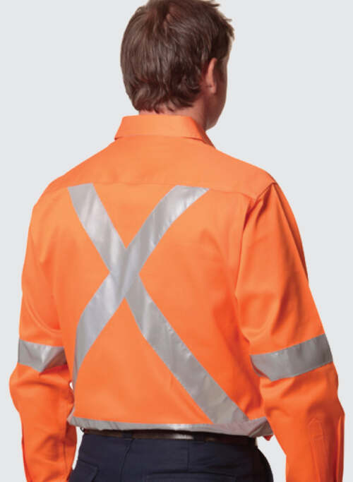 SW56 COTTON DRILL SAFETY SHIRT