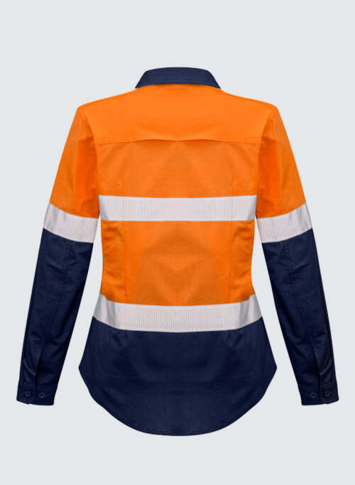 ZW720 Womens Rugged Cooling Taped Hi Vis Spliced Shirt