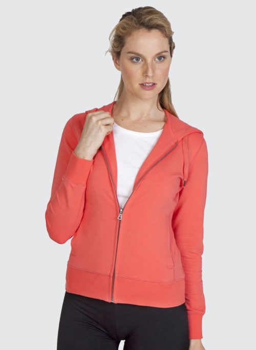 F280ZZ Ladies Spandex Zip Hoodie