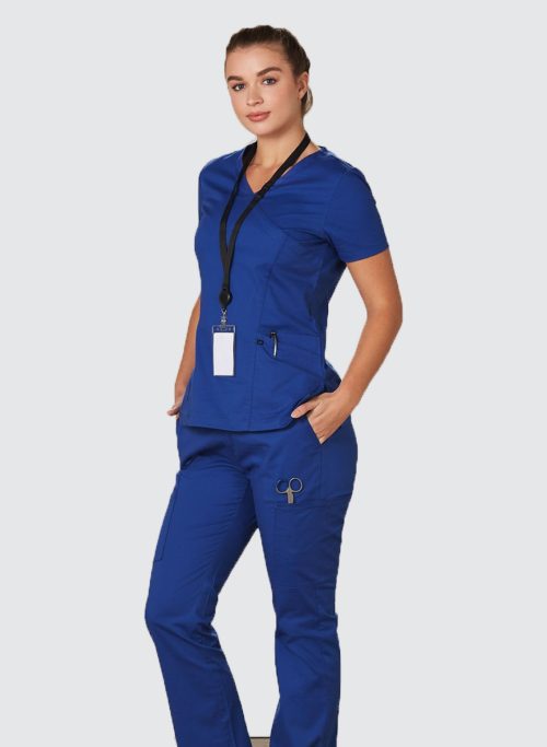 M7640 LADIES SCRUB TOP