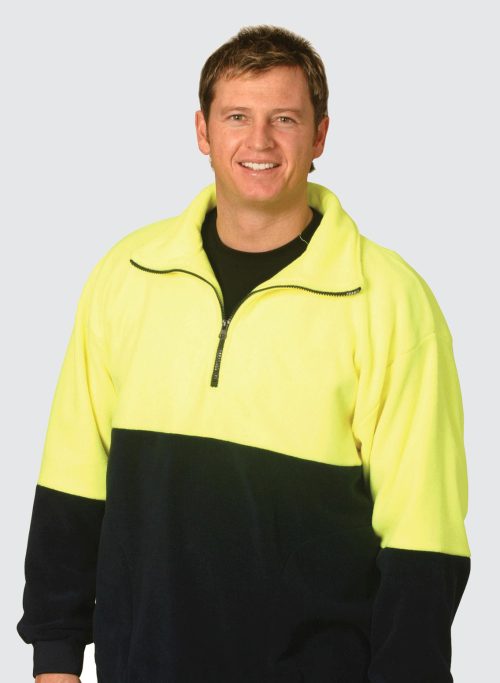 SW07 HI-VIS 2 TONE POLAR FLEECE