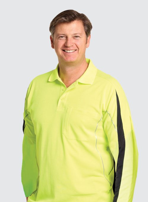 SW33A HI-VIS LEGEND LONG SLEEVE POLO Men's