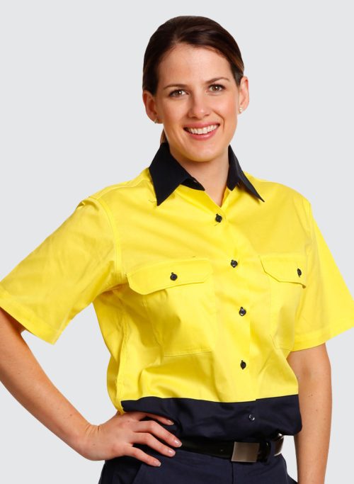 SW63 WOMEN'S SHORT SLEEVE SAFETY SHIRT