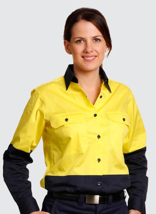 SW64 WOMEN'S LONG SLEEVE SAFETY SHIRT