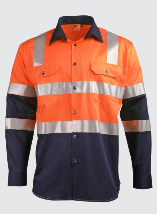 SW70 biomotion day/night light weight safety shirt with x back tape configuration