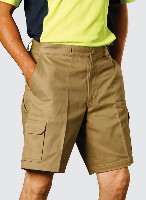 WP06 MEN'S HEAVY COTTON DRILL CARGO SHORTS