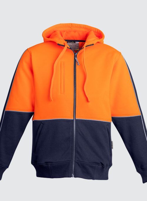 ZT464 Mens Hi Vis Full Zip Hoodie